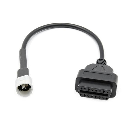 Adapter Cable for Yamaha Motorcycle Maintenance and Diagnostics - OBD to 3PIN diagnostic adapter cable, durable 9-16V connector for home motorcycle diagnostics