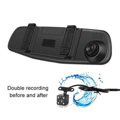 High-Definition Dual-Lens Night Vision Car Dash Cam with Continuous Loop Recording and Motion Detection