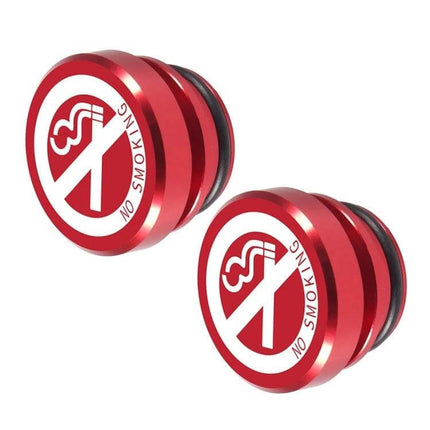 No Smoking Metal Lighter Dust Cover Universal Fit Everyday Use - red anodized billet aluminum no smoking cigarette lighter socket plug