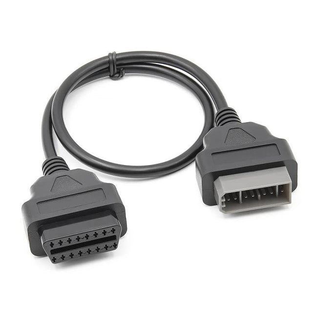 Conversion Cable for Nissan Vehicle Diagnostics at Home - 14-pin to OBD2 adapter cable for garage diagnostics, check engine codes and performance