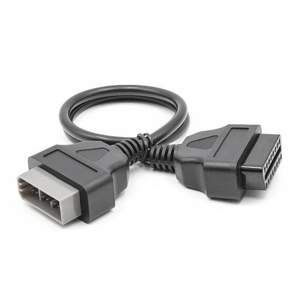 Conversion Cable for Nissan Vehicle Diagnostics at Home - 14-pin to OBD2 adapter cable for DIY garage engine code checks