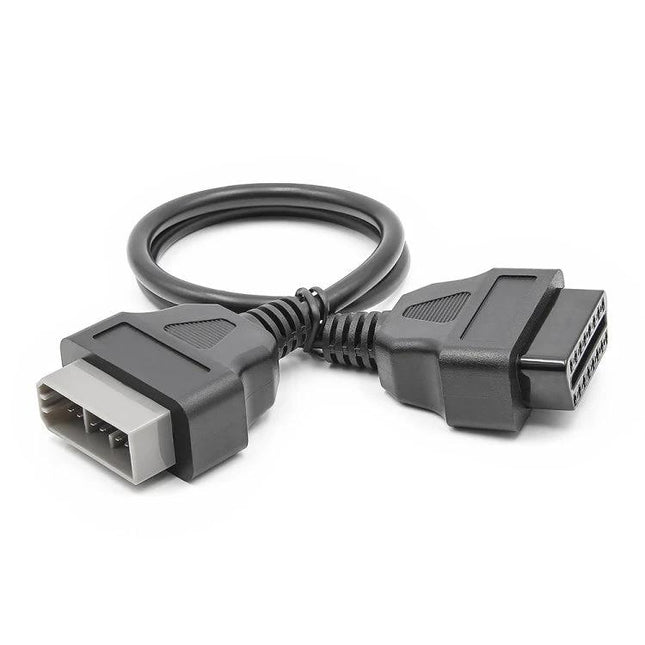 Conversion Cable for Nissan Vehicle Diagnostics at Home - 14-pin to OBD2 adapter cable for DIY garage engine code checks