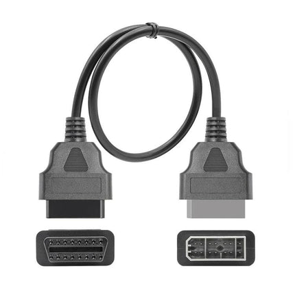 Conversion Cable for Nissan Vehicle Diagnostics at Home - 14-pin to OBD2 adapter cable for garage diagnostics