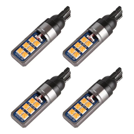 4 Pack T10 Car Clearance Light Blue For All Vehicles - four light blue T10 wedge clearance bulbs for car truck SUV trailer visibility