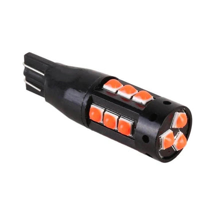 T10 Car Clearance Light 2 Pack For Practical Vehicle Lighting - compact T10 LED bulb with orange chips, plug-and-play replacement, low heat, shock-resistant