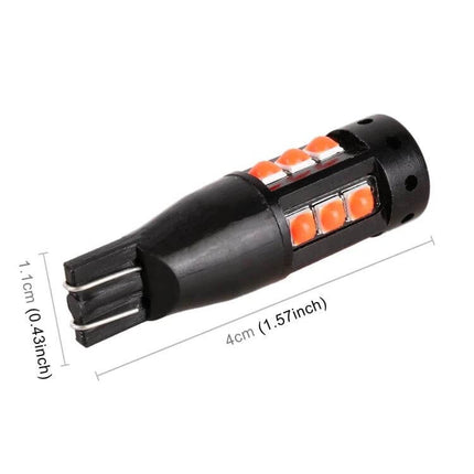 T10 Car Clearance Light 2 Pack For Practical Vehicle Lighting - compact T10 bulb with multiple SMD LEDs, 40x11x11mm plug-and-play design