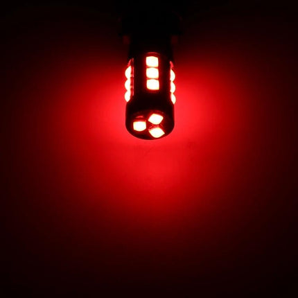 T10 Car Clearance Light 2 Pack For Practical Vehicle Lighting - red T10 LED bulb glowing, compact 40x11x11mm plug-and-play design