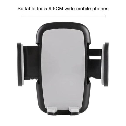 Universal Car Phone Holder with 360-Degree Rotation and Automatic Clamp - black and gray automatic clamp car phone mount for 5-9.5cm phones