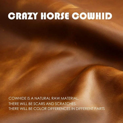 Hallmo Cowhide Leather Key Case for Hyundai 7-Button Keys genuine brown cowhide leather protective key case fit