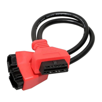 Vehicle Adapter for Everyday Chrysler Car Diagnostics - red OBD2 adapter cable for Autel MaxiSys, works with 2018+ Jeep Wrangler and Chrysler 300