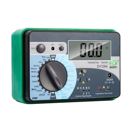 DUOYI Tool for Home Electronics Troubleshooting Essentials handheld transistor tester and multimeter for checking diodes capacitors and DC voltage