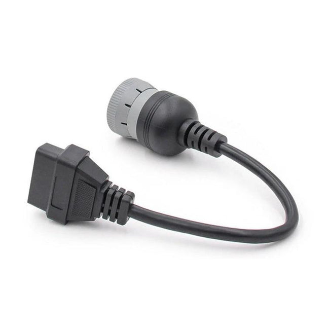 Practical Adapter Cable for Vehicle Diagnostics in Daily Use connecting 6Pin J1708 to OBD2 for quick truck and car code checks