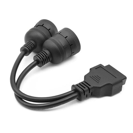Vehicle Adapter Cable for Everyday Truck Diagnostics - OBD2 to J1708/J1939 dual pigtail for heavy-duty truck and bus diagnostics