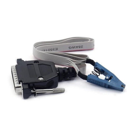 Cable for Odometer Adjustments in Daily Vehicle Maintenance — ST01 OBD cable with DB15 connector and blue clip for quick odometer adjustments