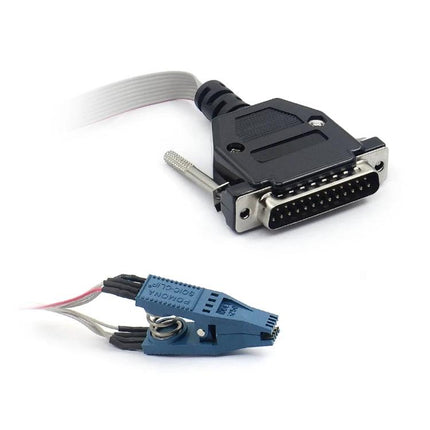 Cable for Odometer Adjustments in Daily Vehicle Maintenance - ST01 OBD cable with 26-pin connector and blue clip for quick mileage corrections