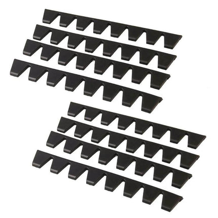 Black Car Bumper Guard Kit for Scratch and Scuff Protection - black rubber teeth guards for bumper lip, spoiler and splitter protection against scrapes