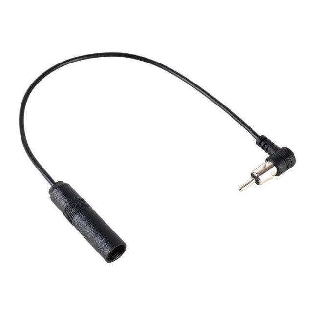 Universal Car Radio Antenna Extension Cable for Vehicles - black 30cm male-to-female car antenna extension cable for improved radio reception