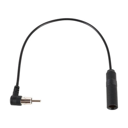 Universal Car Radio Antenna Extension Cable for Vehicles black 12in extension cable with male right-angle plug and female socket for improved radio reception