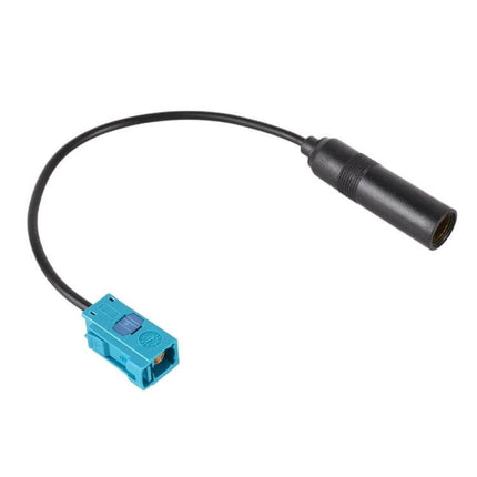 Volkswagen Compatible Car Radio Antenna Extension Cable connecting blue Fakra plug to female antenna socket for improved radio reception