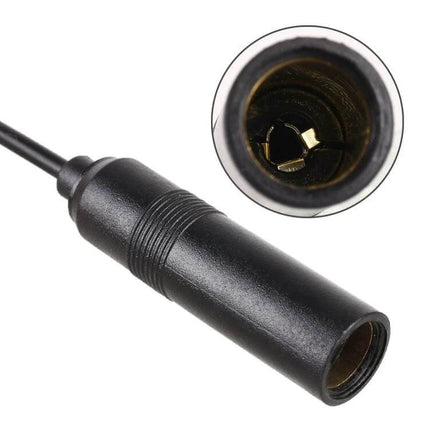 Volkswagen Compatible Car Radio Antenna Extension Cable, black flexible extension connector for improved reception