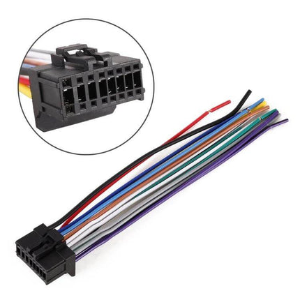Car Radio Antenna Adapter Cable 2-Pack For CD Players - black multiwire plug harness replacement, easy plug-and-play installation, 2-pack value
