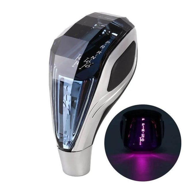 Colorful Crystal USB Charging Gear Shift Knob for Cars with LED light, USB charging port and crystal design for improved visibility