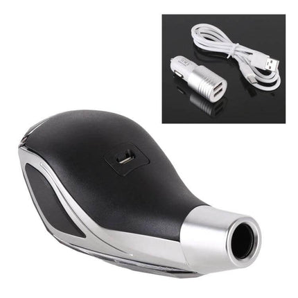 Colorful Crystal USB Charging Gear Shift Knob for Cars with integrated USB port, LED lights and compact charging cable