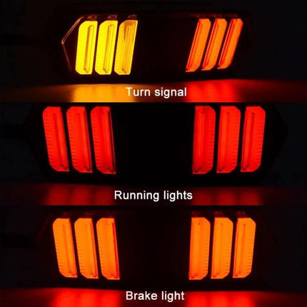 Motorcycle Tail Light Brake Lamp for Honda MSX125 with Turn Signals – LED running lights, turn signals and brake light demonstration