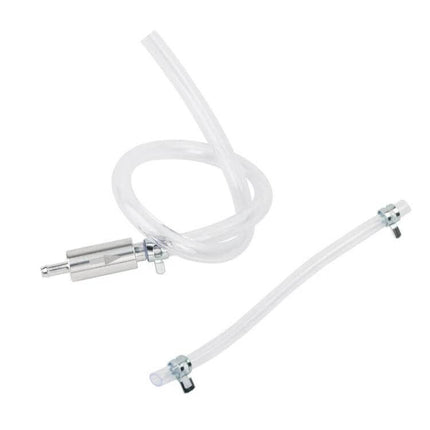 Motorcycle Hydraulic Brake Bleeder Tool Set of 2 Pieces with aluminum adapter and clear hoses for easy brake bleeding