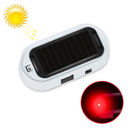 Car Solar LED Warning Light For Night Security Blue