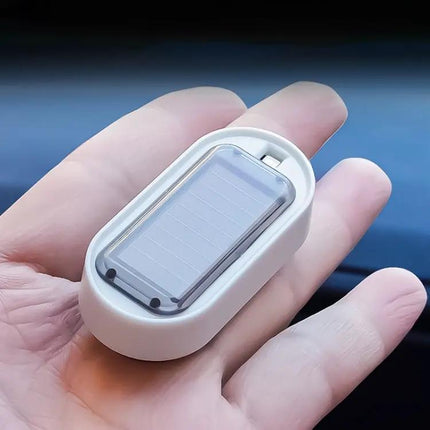 Car Solar LED Warning Light For Night Security Blue