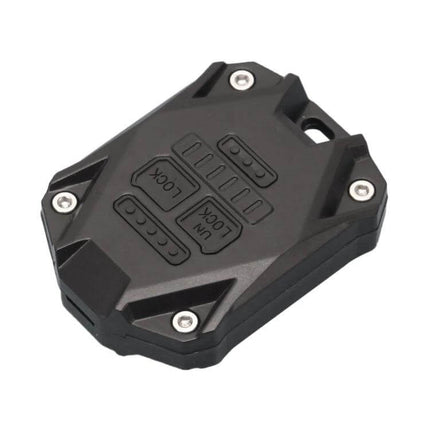 Key Protection Shell for Jeep Wrangler JK 2007-2017 black ABS protective key cover showing button layout and screw accents
