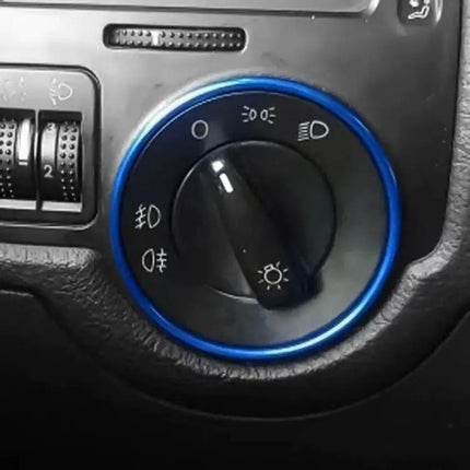 Stylish Decorative Ring for Volkswagen Golf Headlight Switches
