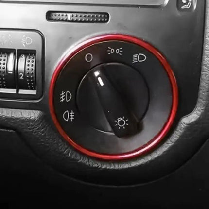 Stylish Decorative Ring for Volkswagen Golf Headlight Switches