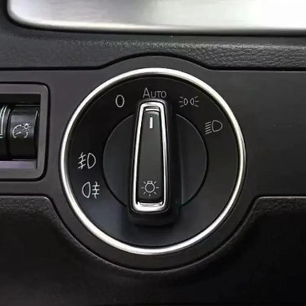 Stylish Decorative Ring for Volkswagen Golf Headlight Switches