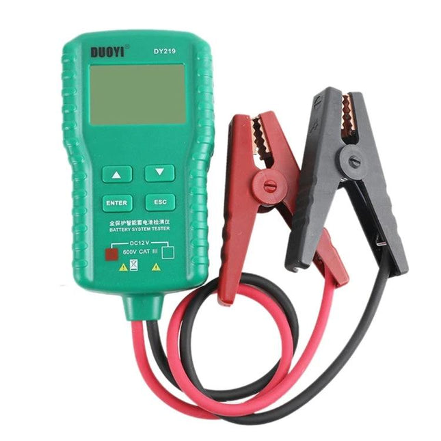 DUOYI Device for Routine Car Battery Checks in Daily Maintenance handheld battery tester with clamps