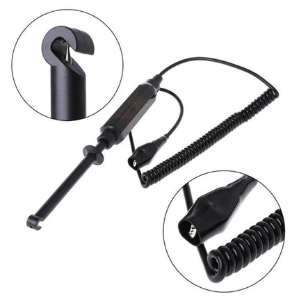 DUOYI Test Pen for Everyday Car Electrical Checks - compact probe with coiled lead and alligator clip for quick vehicle wiring diagnostics