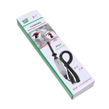DUOYI Test Pen for Everyday Car Electrical Checks - compact automotive circuit tester in retail box for quick wiring and voltage checks