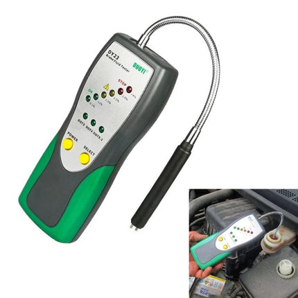 DUOYI Brake Fluid Tester for Everyday Vehicle Checks - handheld folding elbow tester with LED indicators for quick brake fluid condition checks