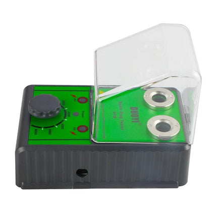 DUOYI Tool For Routine Car Maintenance Spark Plug Checks - green two-socket spark plug tester with protective cover for 12V vehicle ignition diagnostics