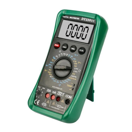 DUOYI Multimeter For Daily Car Repairs And Maintenance - green handheld digital multimeter showing rotary dial and LCD for car electrical checks