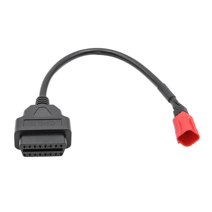 Cable for Honda Motorcycle Maintenance and Diagnostics - 16Pin to 6Pin plug-and-play diagnostic cable for home and roadside checks