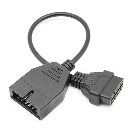 GM OBD2 Adapter Cable for Vehicle Diagnostics at Home - 12-pin GM to OBD2 diagnostic adapter cable for at-home engine code checks
