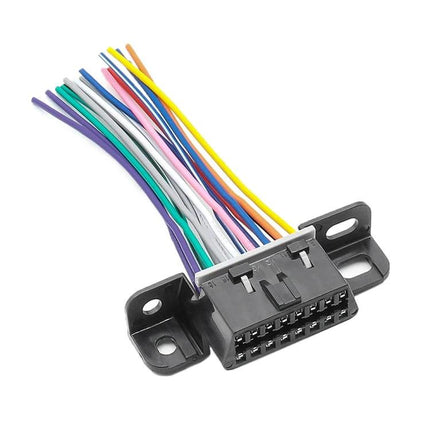 Essential Cable for Everyday Vehicle Maintenance and Checks - OBD connector cable with colorful wires for quick vehicle diagnostics and on-the-spot troubleshooting
