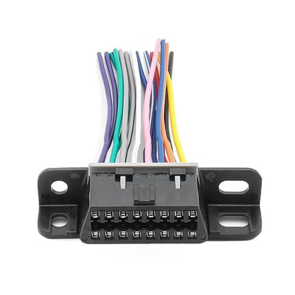 Essential Cable for Everyday Vehicle Maintenance and Checks - OBD adapter cable with multicolored wires for quick vehicle diagnostics