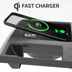 Chargeur sans fil standard Qi pour voiture HFC-1054 15 W/10 W Charge rapide pour Audi Q3 2019-2022, conduite à gauche