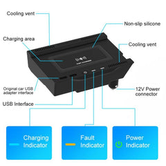 Chargeur sans fil standard Qi pour voiture HFC-1020, charge rapide 10 W pour Mercedes-Benz Classe A 2019-2022, conduite à gauche et à droite