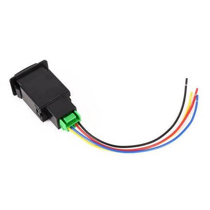 Car Fog Light On-Off Button Switch With Cable For Nissan Sunny - ABS dash-mounted replacement switch with colored wires