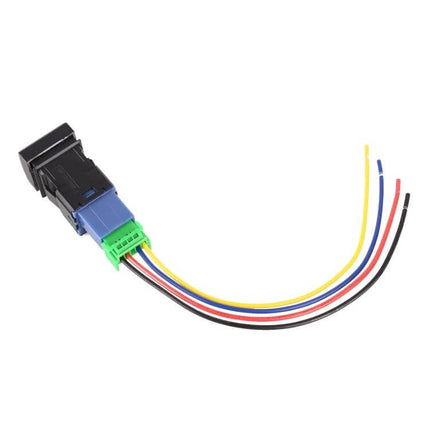 Car Fog Light On-Off Button Switch for Toyota Camry - ABS plastic replacement dash button with wiring harness and clip-in connector