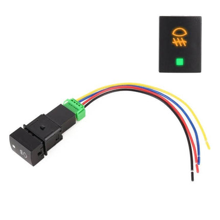 Car Fog Light On Off Button Switch For Nissan Sylphy - ABS replacement switch with LED indicator and wiring harness